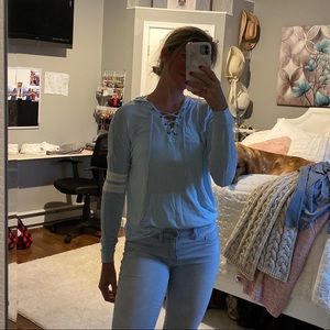 Blue long sleeve shirt